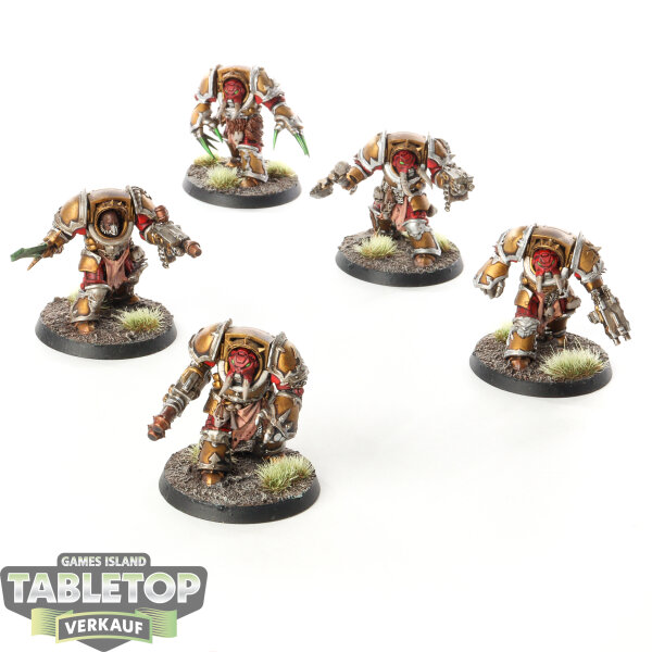 Chaos Space Marines - 5 x Chaos Terminator Squad - bemalt