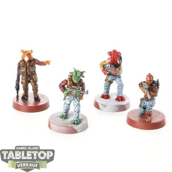 Rebellen - 4 Rebel Troopers Upgrade - bemalt