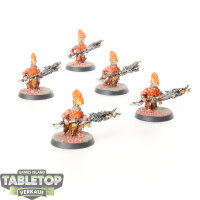Fyreslayers - 5x Auric Hearthguard - bemalt