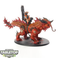 Fyreslayers - Auric Runesmiter on Magmadroth - bemalt