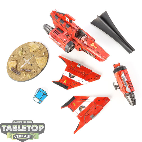 Horus Heresy - Blood Angels Legion Xiphon Pattern Interceptor - bemalt
