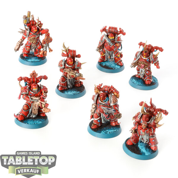 Death Guard - 7 x Plague Marines - bemalt