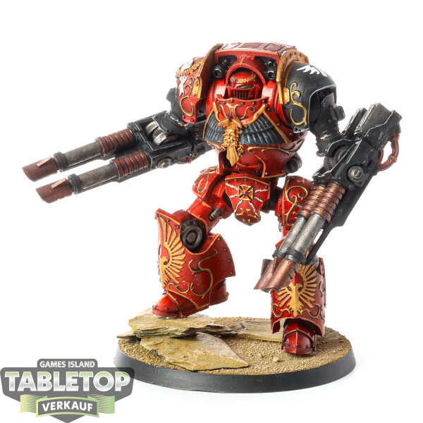 Horus Heresy - Blood Angels Contemptor Dreadnought (Legio Custodes Contemptor) - bemalt