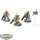 Tau Empire - 3 x Stealth Battlesuits - bemalt