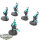 Aeldari - 5 Wraithguard - teilweise bemalt