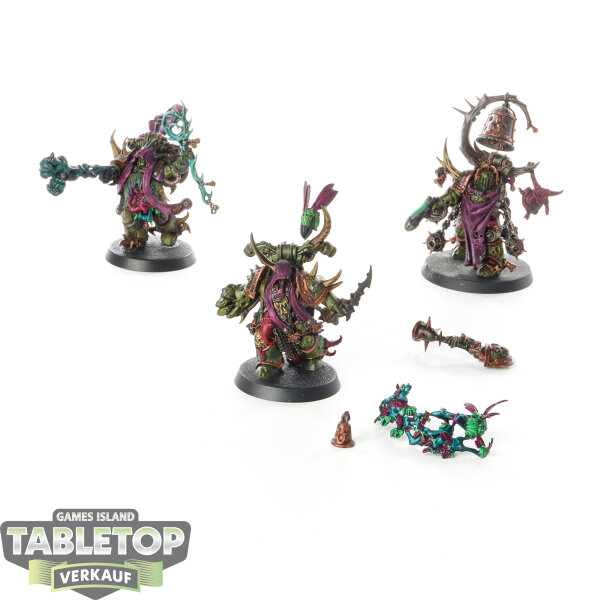 Death Guard - 3x Chosen of Mortarion - bemalt