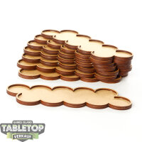 Bases - 8x MDF Movement Trays 32mm x 10 - unbemalt