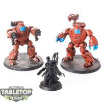 Adeptus Mechanicus - 3x Kastelan Robots - bemalt
