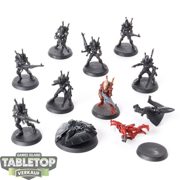 Aeldari - 9x Guardian Defenders - teilweise bemalt