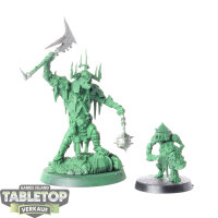 Orruk Warclans - Killaboss with Stab-grot - teilweise bemalt