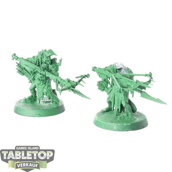 Orruk Warclans - 2x Man-Skewer Boltboyz - grundiert