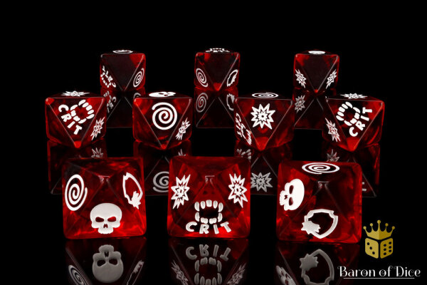 Baron of Dice - Dracula D8 Dice Set (10)