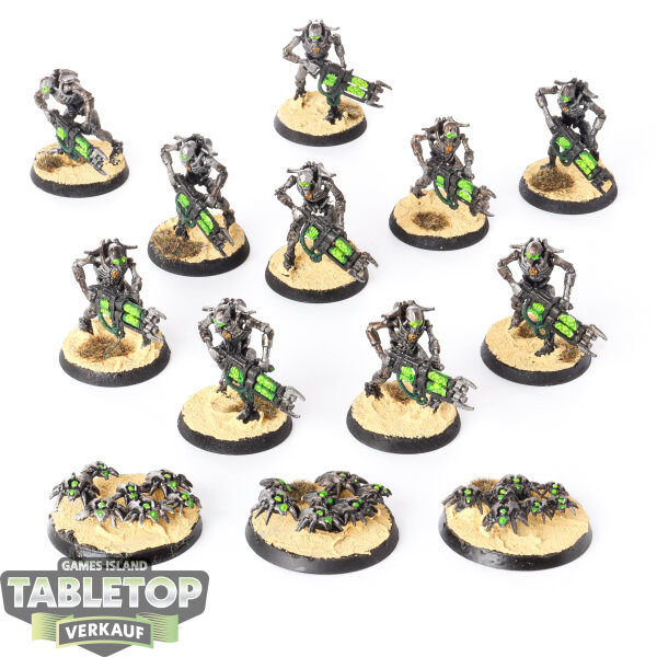 Necrons - 10x Necron Warriors - teilweise bemalt