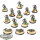 Necrons - 10x Necron Warriors - teilweise bemalt