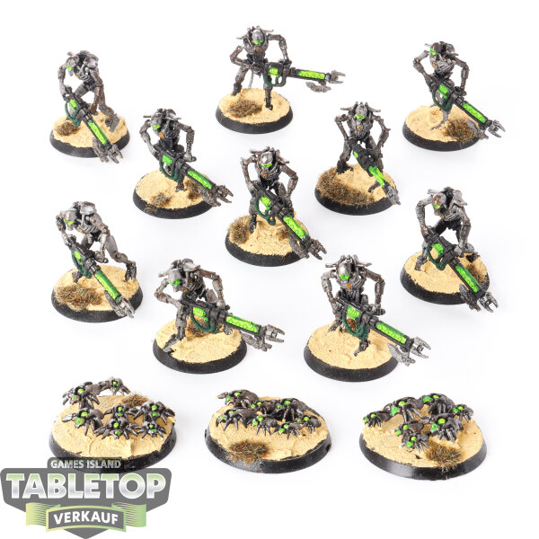Necrons - 10x Necron Warriors - teilweise bemalt