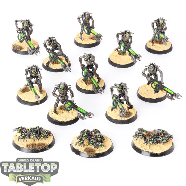 Necrons - 10x Necron Warriors - teilweise bemalt