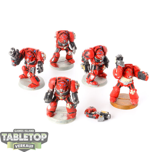 Blood Angels - 5x Terminators - klassisch - bemalt