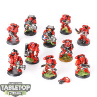 Blood Angels - 10x Tactical Marines - klassisch - bemalt