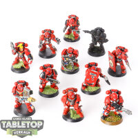 Blood Angels - 11x Tactical Marines - klassisch - bemalt