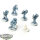 Space Wolves - 5x Devastator Squad - teilweise bemalt