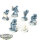 Space Wolves - 5x Devastator Squad - teilweise bemalt