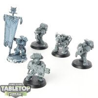 Space Wolves - 5x Devastator Squad - teilweise bemalt