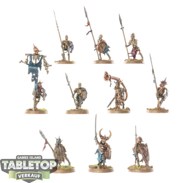 Soulblight Gravelords - 10x Deathrattle Skeletons klassisch - bemalt