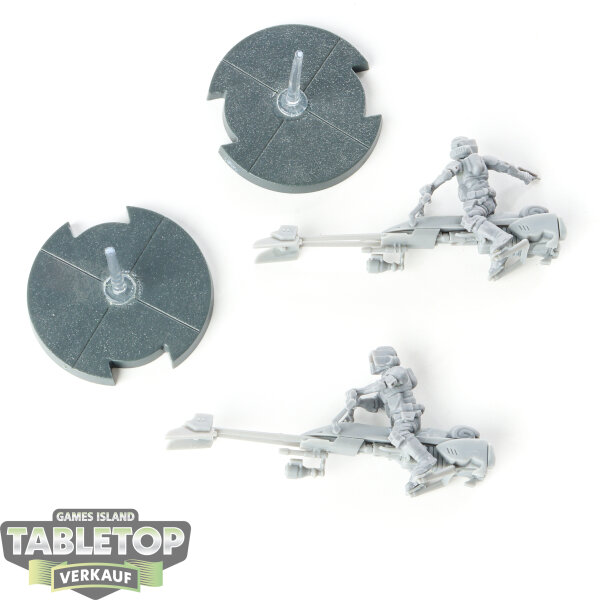 Galaktisches Imperium - 2x 74-Z Speeder Bikes - unbemalt