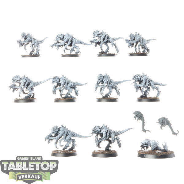 Tyraniden - 10 x Termagants - teilweise bemalt