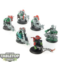 Orks - 6 x Ork Burna Boyz - teilweise bemalt