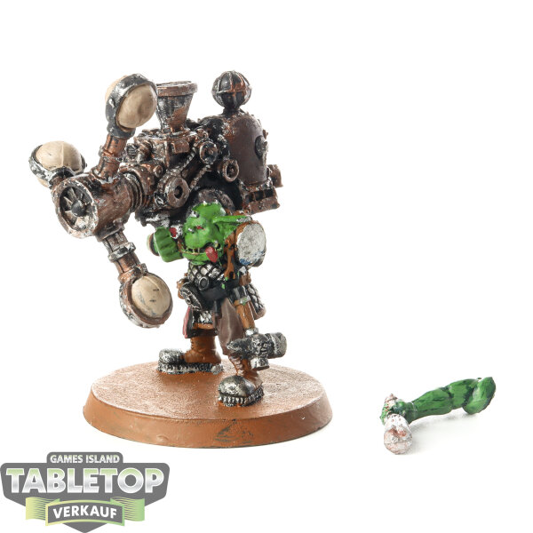Orks - Big Mek with Shokk Attack Gun klassisch - bemalt