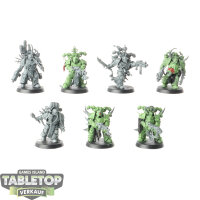 Death Guard - 7 x Plague Marines - teilweise bemalt