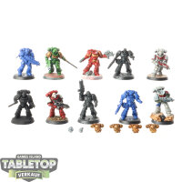Space Marines - 10 x Intercessors - teilweise bemalt