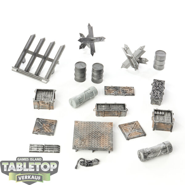 Gelände - Battlefield Accessories Set - bemalt
