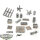 Gelände - Battlefield Accessories Set - bemalt