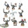 Orks - 9x Ork Beast Snagga Boyz - bemalt
