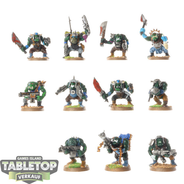 Orks - 10x Ork Boyz - bemalt