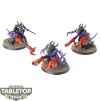 Tyraniden - 3 x Tyranid Warriors - bemalt