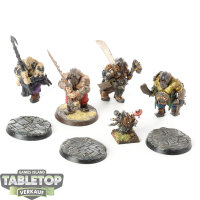Ogor Mawtribes - 4 x Ironguts - teilweise bemalt
