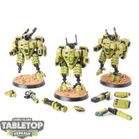 Tau Empire - 3x XV8 Crisis Battlesuit Team - klassisch -...
