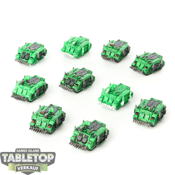 Legion Imperiales - 10 Rhino Transporter - teilweise bemalt