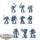 Space Wolves - 10 Space Wolves Blood Claws - teilweise bemalt