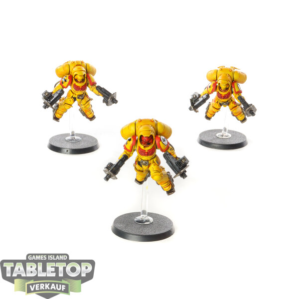 Imperial Fists - 3 x Primaris Inceptors - bemalt
