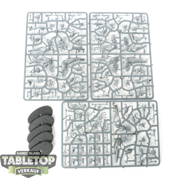 Seraphon - 5x Raptadon Chargers - im Gussrahmen
