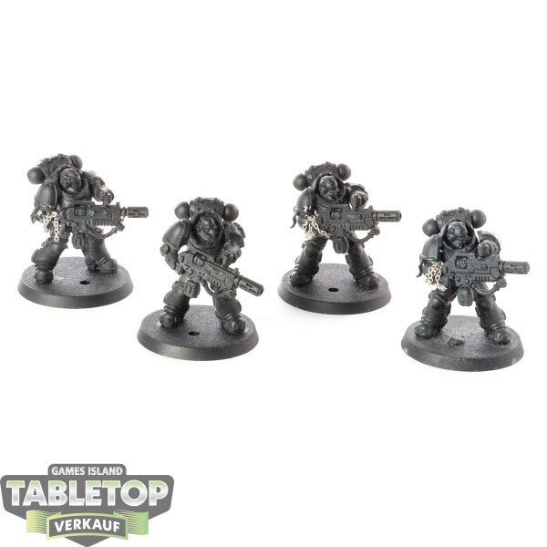 Black Templars - 4x Primaris Eradicators - teilweise bemalt