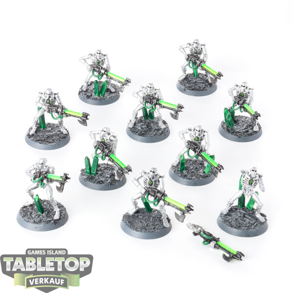 Necrons - 10x Necron Warriors klassisch - teilweise bemalt