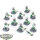 Necrons - 10x Necron Warriors klassisch - teilweise bemalt