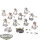 Necrons - 10x Necron Warriors klassisch - teilweise bemalt