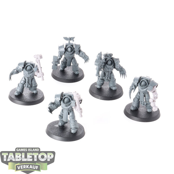 Horus Heresy - 5x Legion Cataphractii Terminator Squad - unbemalt