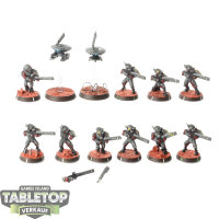 Tau Empire - 10 x Fire Warriors Strike Team - bemalt